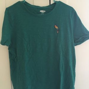 Old Navy Teal Parrot T-Shirt